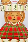 Hand Painted Gingerbread Wooden Decor  Room Decor  Home  Wall Hanging