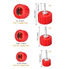 Copper Pipe Cleaner Set For Drill 1 2  3 4  1  Bore Brush Kit Plumbing Hvac Tool