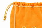 Crown Royal Orange Bag  Pouch With Draw String  With Yellow Accent New