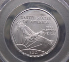2004  50 Uncirculated American Platinum Eagle Statue Of Liberty Pcgs Ms69  639