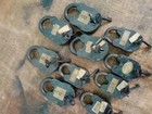 Lock 10 Pc Cast Iron Padlocks Vintage Different  Brass Logo Antique Style Locks