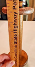 Vintage Primitive Wooden Spool Large 9-1 2    H Textile Factory Bobbin Euc Candle 