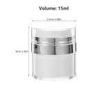  2pcs Cream Jars Refillable Cosmetic Container Empty Sample Jar For Body Butter