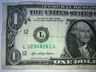 2021  1 Federal Reserve Note Wet Ink Error