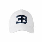 Bugatti Collection Eb White Hat - Embroidered Blue Logo