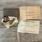Original Wwi Victory Medal France Clasp Complete Box Papers S g  Adams 1920 Usa