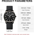 Men s Stainless Steel Analog Quartz Watch  Easy Reader 38mm  Date  Expansion Ban