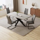 4-person Dining Table And Chair Set  Extendable Rectangular Table