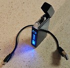 Dual Arc Electric Flameless Cigarette Lighter Rechargeable Usb Windproof Black