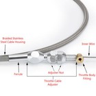 36   Throttle Cable For Chevy 4 8l 5 3l 6 0l 5 7l Ls1 Swap Conversion Stainless