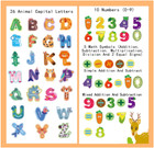 52pcs Magnetic Letters And Numbers     Large Fridge Magnets For Toddlers 1-3