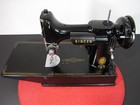 Vintage Singer Featherweight 221 Sewing Machine W  Case   Attachments - Works   