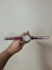 Vtg Wood Like Kaleidoscope W brass Ends 9 5    Tube   Glittering Space Wand