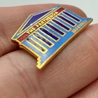 The Parthenon Nashville Lapel Pin Gold Tone Architecture Souvenir Vintage