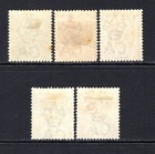  900      Gambia Qv 1898-1902 Set To 3d  Sg37-41 M mint