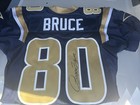 Isaac Bruce Game Worn St  Louis Rams Jersey - Auto