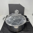 Hexclad Hybrid Terrabond Ceramic Nonstick 8 Qt 8-quart Stockpot Pot W  Lid