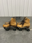 Vintage Riedell 130m Jogger Suede Leather Roller Skates With Wheels Size 9