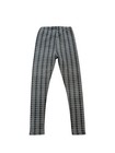 Just Cozy Fleece Lined Houndstooth Ankle Leggings Black White Women s M l