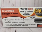 Magnavox Tb100mg9 Dtv Digital To Analog Converter Box With Remote New Sealed Box