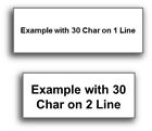 100 Personalized Pre-cut Iron On Clothing Name Labels W  Font Choice