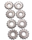 8pcs Involute Gear Cutters Dp8 Dp10 Dp16 Dp20 Dp22 Pa14-1 2 Hss 8h Set No1-8