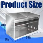 Aluminum Trailer Garage Storage Organizer Deluxe Dual Helmet Bay Shelf Holder