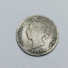 1883 H Canada Queen Victoria 5c 5 Cents Silver Coin