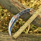 Custom Made Carbon Steel Blade Karambit Full Tang Hunting Knife Outdoor Camping