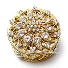 Arras De Boda Gold Wedding Ceremony Unity 13 Coin Set Box Bridal Round Box