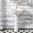 Bathroom Pedestal Sink 20    Small Pedestal Sink durable Vitreous China Ceramic