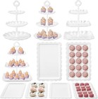 Dessert Cupcake Stand  10pcs Dessert Table Display Set  3 Tiered Cup Cake Hol   