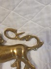Vintage Solid Brass Unicorn Figurine Statue Mystical Creature 7  Long X 6  Tall