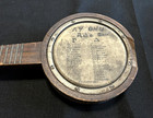Antique Ohio Northern University Kappa Psi Fraternity Signed Wood Banjo - Old