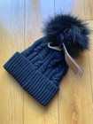 The North Face Women s Oh Mega Fur Pom Beanie Tnf Black One Size