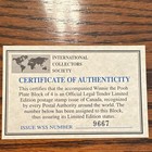 Canada 45   Winnie The Pooh Disney Plate Block Of 4 Mnh Ics Certificate