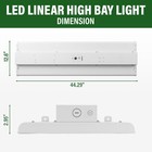 Lauco Led Linear High Bay Light  4ft 300 260 230w Selectable120-277v  Power