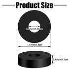 8 Pcs Rubber Isolation Pads Thick Anti Vibration Black