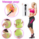 10 Speed Powerful Multi Speed Neck Body Personal Massage Wand Vibrator For Women