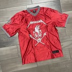 Metallica Football Jersey Shirt Size Large Metal Hardwired To Self Destruct Tour