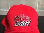 Coors Light Hat Cap Mens Strap Back Red Logo Baseball Beer Casual Embroidered