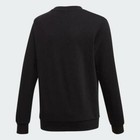 Adidas Originals Girl s Leopard Crew Terry Fleece Sweatshirt Black Small