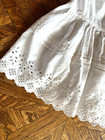 Antique White Cotton Eyelet Childs Petticoat