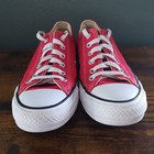 Converse Chuck Taylor All Star Low Top Red Sneakers Unisex Sz M 5 W 7 Shoes
