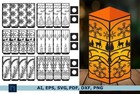 3d Lanterns Svg Bundle Laser Cut  Light Box Decor   Digital Download 
