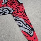 Liz Thomas Vintage 1980s Horse Nature Aop Knit Sweater Red Gray Size M