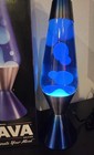 New Lava Lamp Xl 52 Ounce 16 3 In Blue Gray Base Blue Liquid White Lava