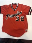 Game Worn Used Princeton Tigers Baseball Jersey Size 42  32