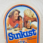 Vtg Sunkist Orange Soda Good Vibrations 19  Plastic Wall Clock     No Clock Parts