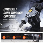Vevor Demolition Jack Hammer Concrete Breaker 1400w Electric Hammer 2 Chisel Bit